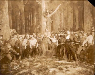 Scène uit La fanciulla del West door Puccini (1858-1924), 1910 door Unknown